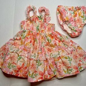 12 Month Baby Girl | haute hippie dress 🐰🌸🌼